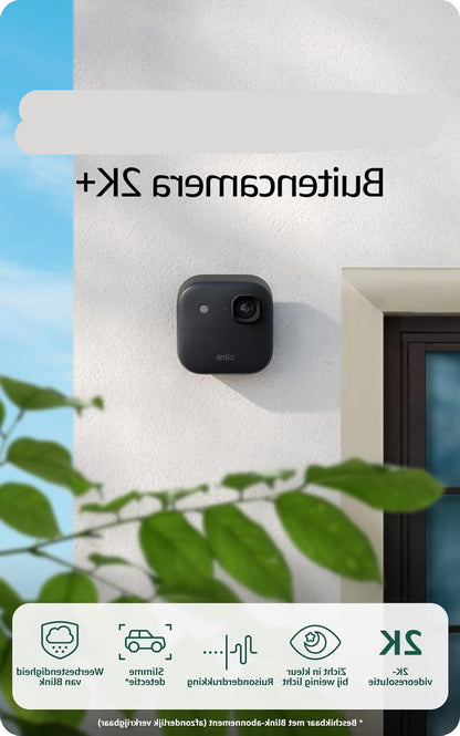 Draadloos 4-delig Beveiligingscamerasysteem – Buitencamera – Beveiligingscamera – Slimme Camera – IP65 Weerbestendig – 2K Resolutie – Langdurige Batterijduur Tot 2 Jaar