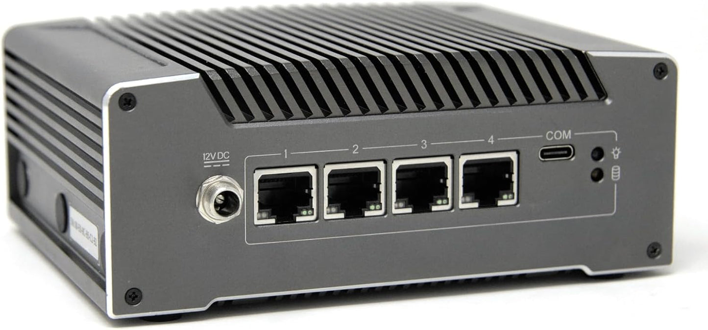 Protectli Vault V1410-4 poort, Micro Appliance/Mini PC - Intel N5105, 4X 2.5G NIC's, 8 GB LPDDR RAM on-board, 32 GB eMMC on-board, 500 GB NVMe SSD