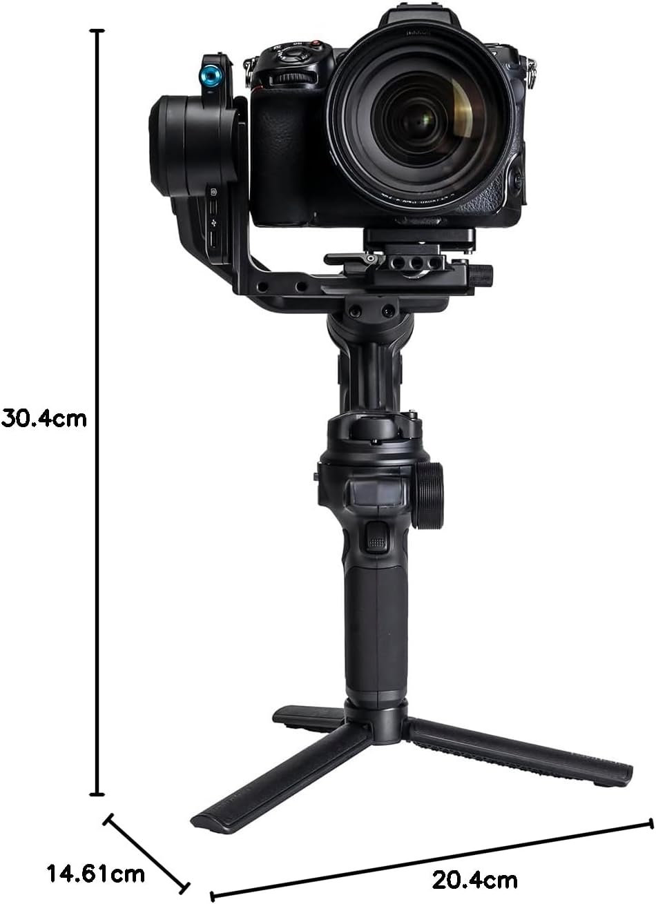 FeiyuTech SCORP 3 KIT Gimbal-stabilisator voor camera, ingebouwde AI-tracking, spiegelloze DSLR-stabilisator voor Sony/Canon/Nikon/Fujifilm, Max 3,5 kg, aanraakscherm, native verticale opnamen met
