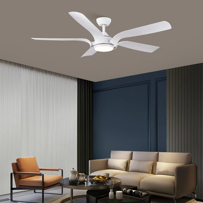 CJOY Plafondventilator met Lamp, LED Plafondventilator met Verlichting 142 cm Dimbaar, Plafondventilator Met Licht 3 Kleurtemperatuur 3000K/4000K/6500K, Zomer- en Wintermodi