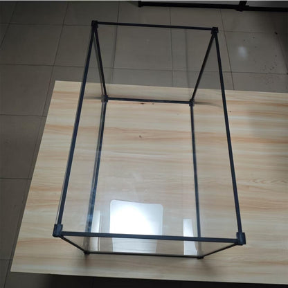 Acrylvitrine, transparante stapelvitrine, verzamelvitrine, stofdicht, zelfmontage met deur, voor speelgoedfiguren, modelauto's die figuren verzamelen (55 x 30 x 40 cm)