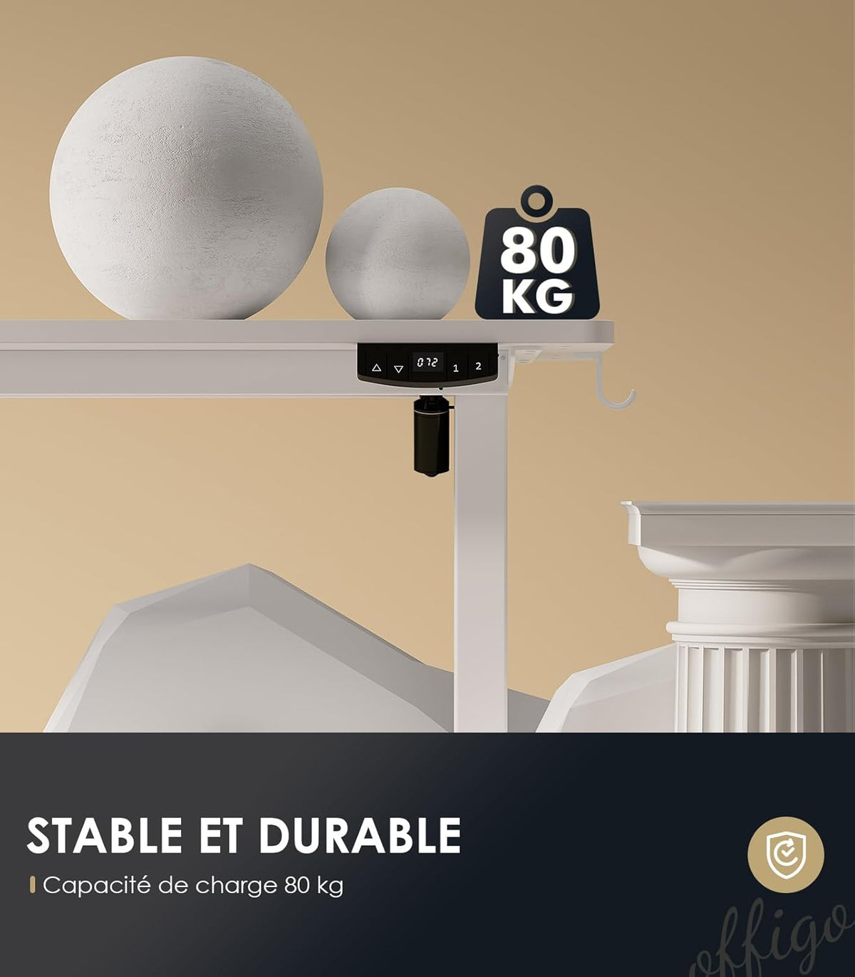 Zit Sta Bureau – Elektrisch Bureau – Hoogte Verstelbaar Bureau – Bureautafel – Staande Werkplek – 180 cm Breed – 2 Geheugenfuncties & USB Poorten