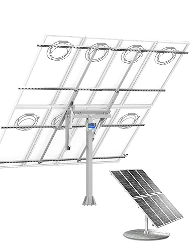 ECO-WORTHY Allneüste Solar Panel Holder Tracking System (To Produce More 40% Power) with Tracker, Charge Controller, Complete Solar Racker Kit for Solar Panels on Farm Field and Garden - QUORE