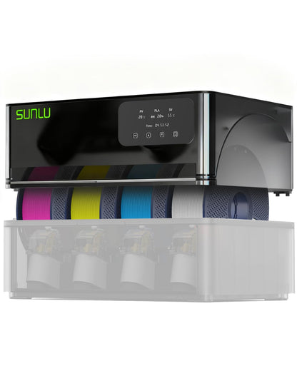 SUNLU AMS Heater for AMS Gen 1, 4 spoelen snelle 3D filamentdroger met 70 °C in 20 minuten, dual duct verwarming en drievoudige bescherming, tegelijkertijd printen en drogen
