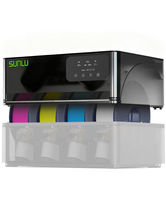 SUNLU AMS Heater for AMS Gen 1, 4 spoelen snelle 3D filamentdroger met 70 °C in 20 minuten, dual duct verwarming en drievoudige bescherming, tegelijkertijd printen en drogen