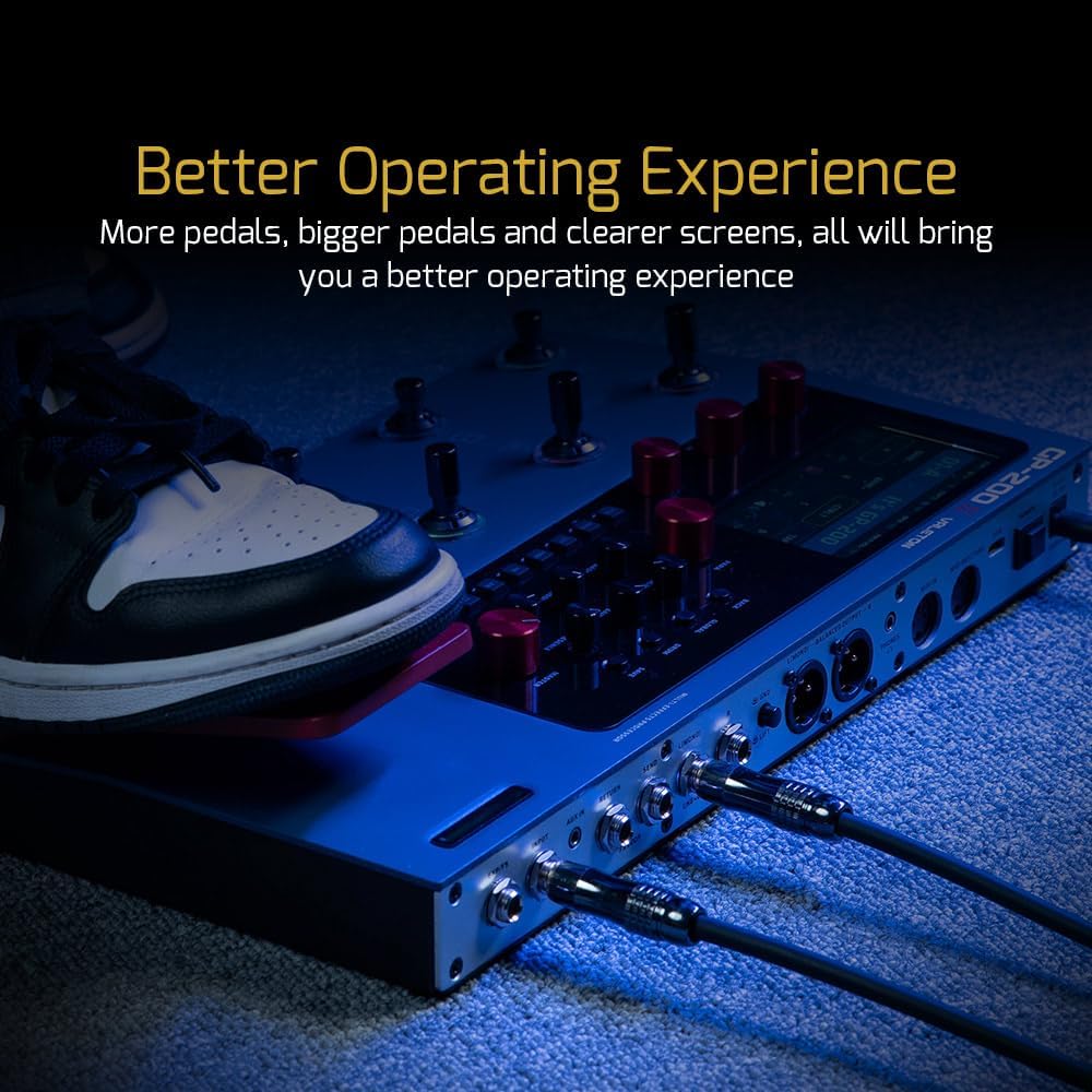 Multieffectprocessor Voor Gitaar, Bas En Akoestische Gitaar – Multieffectpedaal – Effectpedaal – Effectprocessor – Modeling Pedaal – 140 Effecten, 45 Versterkermodellen En 40 IR-Kastsimulaties – USB-C Audio Interface Met Looper En Drumritmes