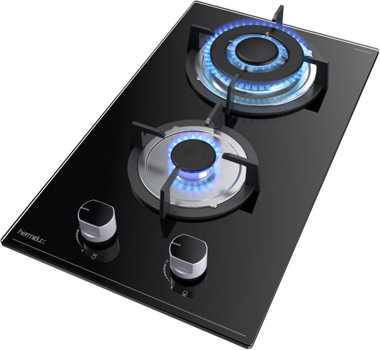 Gaskookplaat – Gasfornuis – Kookplaat – Gasfornuis 2-pits – 2-pits Gaskookplaat – Compact En Ingebouwd – Veilig Met Thermokoppel