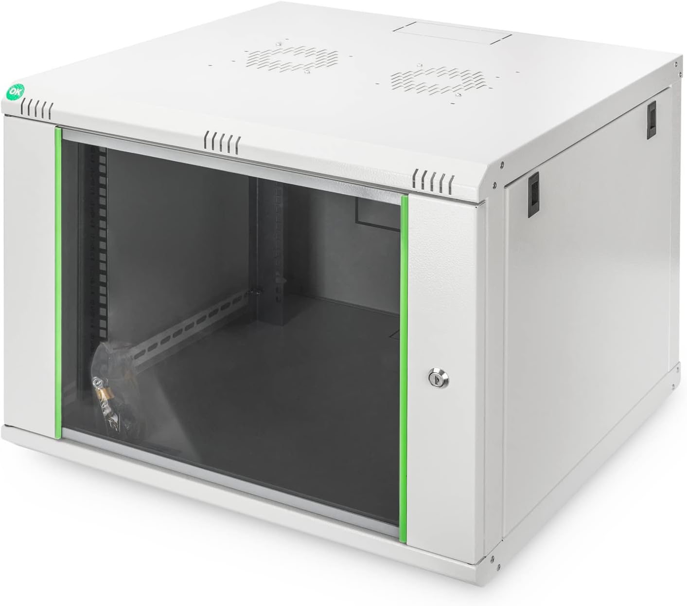 DIGITUS Netwerkkast - 19 inch Rack - 7 U - wandmontage - 600 mm diepte - draagvermogen 60 kg - Dynamic Basic Serie - Grijs