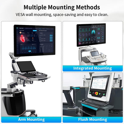 21.5" 1920x1080 Touch Monitor, 10-point capacitive touchscreen, HDMI/VGA interface, integrated speakers, VESA, commercial display - QUORE