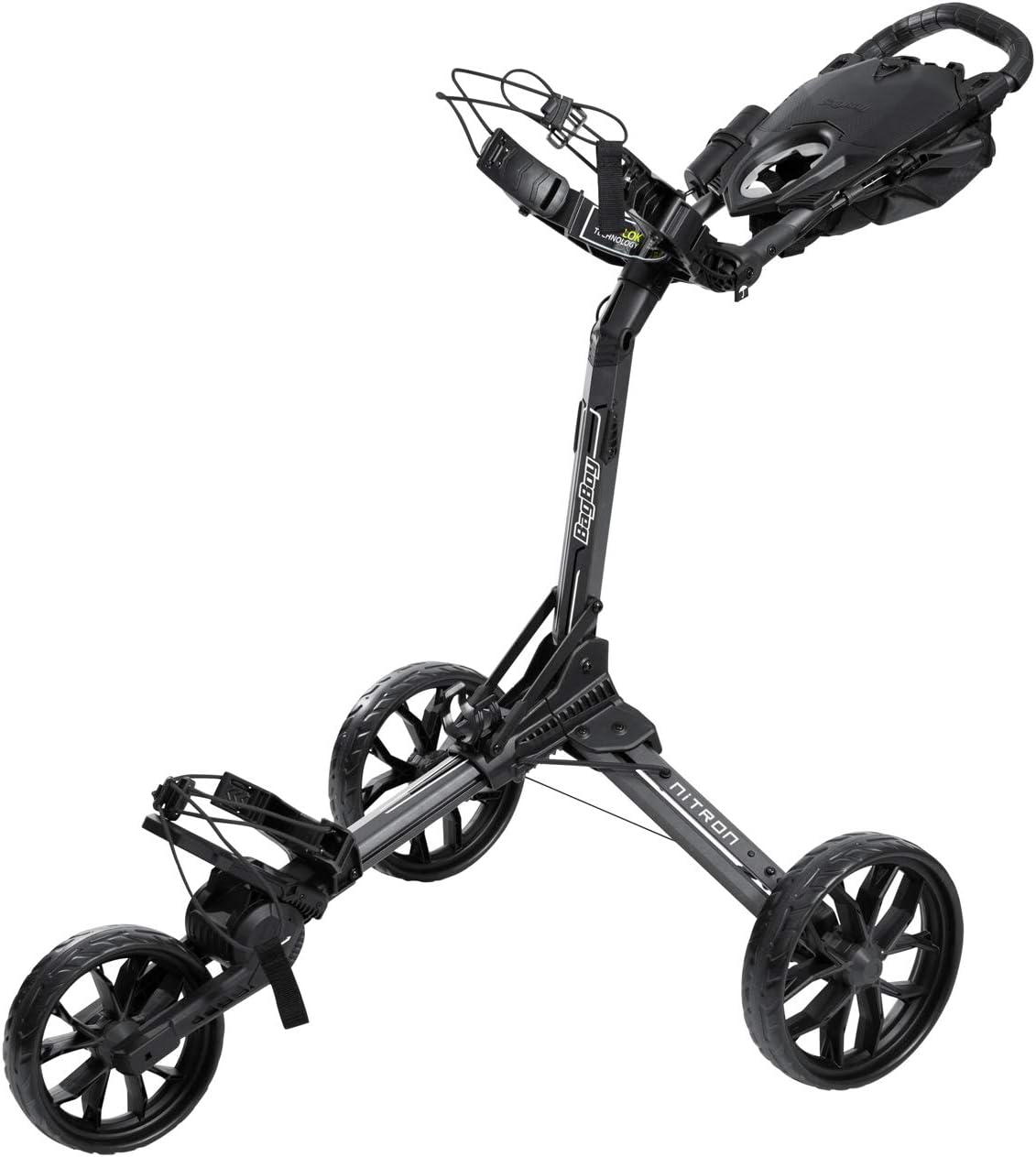 Bagboy Nitron 3 Wiel Golfkarretje Auto Open/Sluit Grafiet/Houtsk