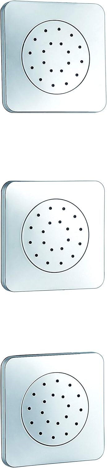 Douchegarnituur – Doucheset – Douchekop – Doucheslang – Douchekraan – Vierkant Design – Chrome Messing – Antikalk Sproeiers – Verstelbare Waterdruk