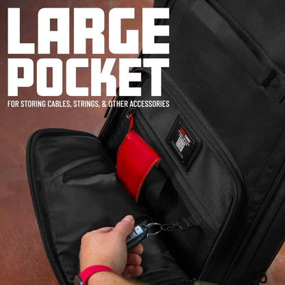 Gator Cases ICON serie Premium weerbestendige gigbag voor basgitaren met TSA bagageslot-vriendelijke ritstrekkers (G-ICONBASS)