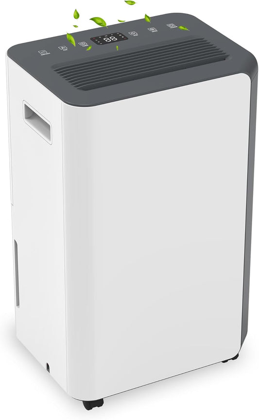 Vonia Luchtontvochtiger - Ontvochtiger - Vochtvreter - Geschikt voor Woonkamer, Slaapkamer, Badkamer - Wit (16L)