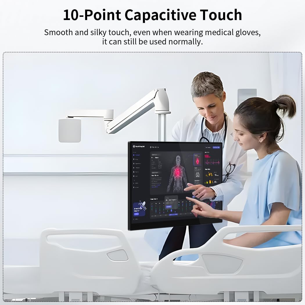 14 inch 4K touchscreen, 3840 x 2160, 10-punts capacitief touchscreen, geïntegreerde luidsprekers, VESA, commercieel display (IPS 3840 x 2160, 14 inch)