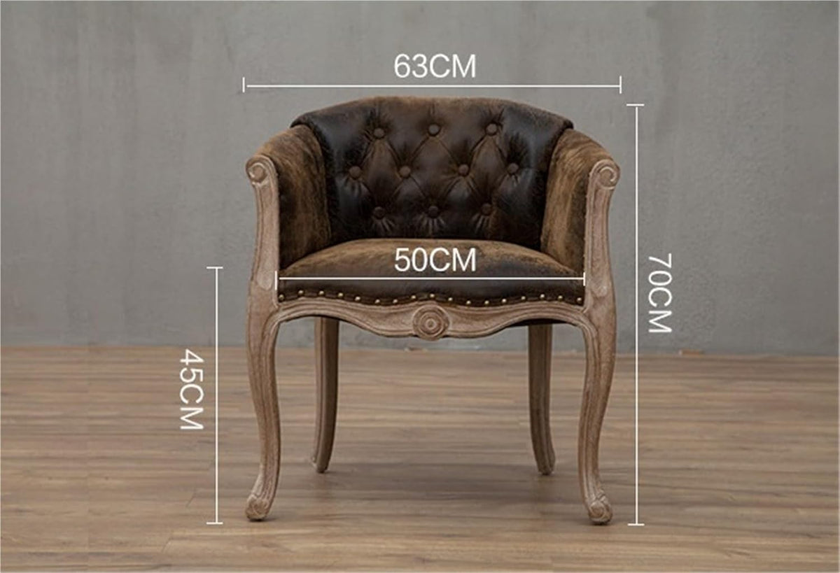 Armchair, Single Sofa Chair, Velvet Backrest, Rubber Wood Legs, Suitable For Living Room, Dining Table(Black) - QUORE