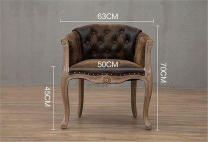 Armchair, Single Sofa Chair, Velvet Backrest, Rubber Wood Legs, Suitable For Living Room, Dining Table(Black) - QUORE