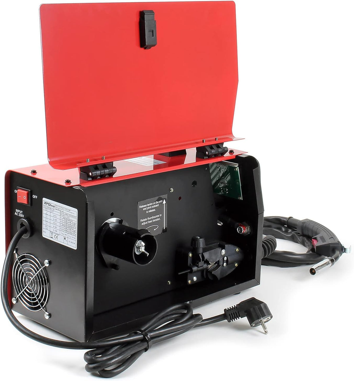 Wiltec Inverter MIG MMA lasmachine 40-160 A, lasapparaat voor gevulde draad en IGBT, inclusief accessoires voor lassen