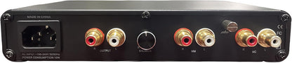 WAudio High Fidelity Phono voorversterker voor MM/MC draaitafels (zwart)