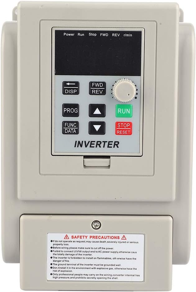 Eenfase-omvormer, PWM 220V AC Variabele frequentieregelaar VFD-snelheidsregelaar 1-fase ingang 1-fase uitgang 2,2 kW