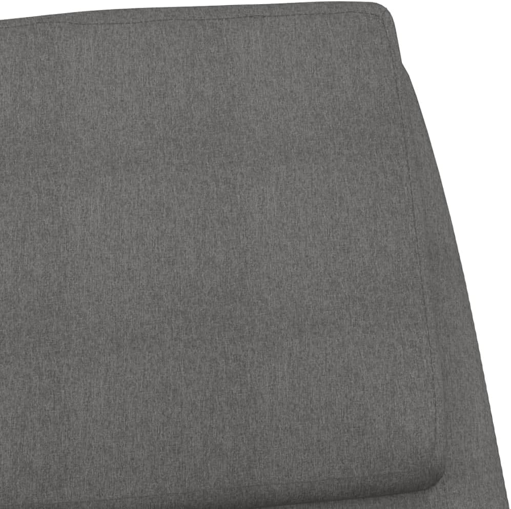 Relaxstoel – Fauteuil – Zitzak – Lounge Stoel – Woonkamerstoel – Lichtgrijs Polyesterweefsel – Metalen Frame – Gevoerde Armleuningen – Breed Zitvlak 50 cm