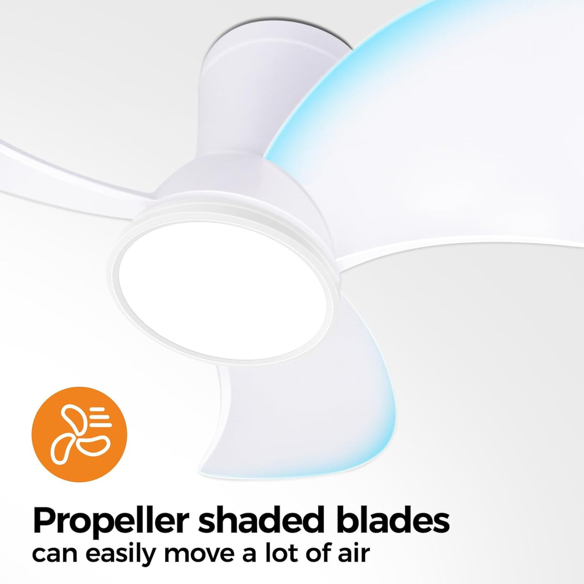 slochi Stille plafondventilator met verlichting, 30 dB, 76 cm diameter, groot luchtvolume, met afstandsbediening, timerfunctie, instelbare helderheid van 3000 K/4500 K/6000 K plafondlamp