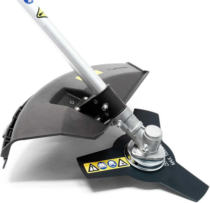 Wiltec benzine bosmaaier op wielen grastrimmer 1,9 kW 2-in-1 multitool gazon gras bos tuinmaaier