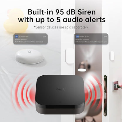 Aqara Hub M3, Matter Controller, Thread Border Router, features Zigbee, Bluetooth, WiFi, POE, IR, supports Alexa, Google Assistant, Apple HomeKit, SmartThings, IFTTT - QUORE