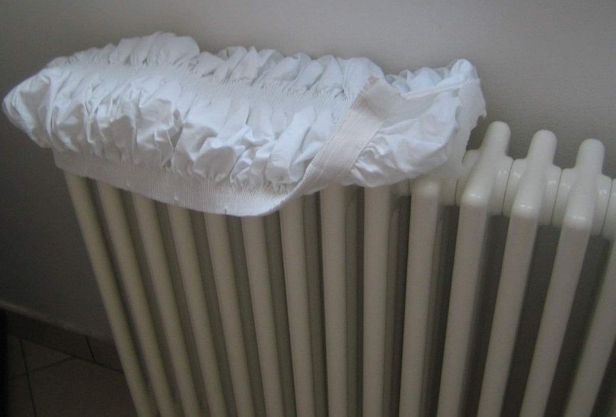 Radiatorafdekking, wit, 80-140 cm