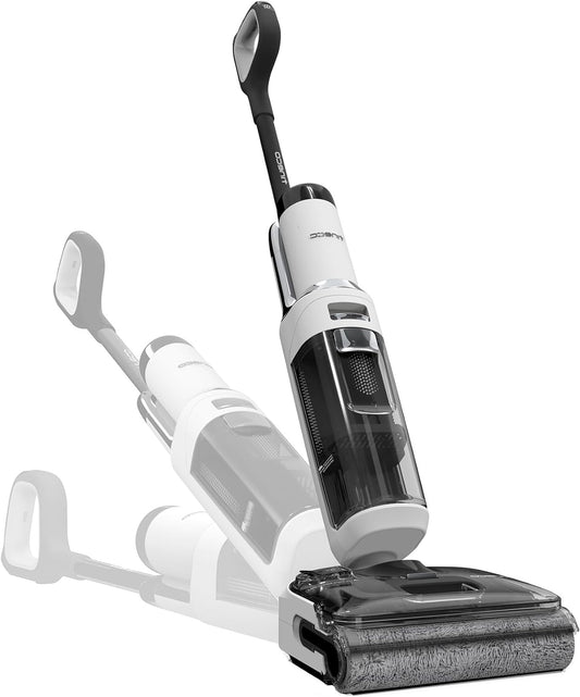 Tineco Floor One S6 Stretch Lite Wet - Dry Vacuum Cleaner, 180° Layflat Wet Vacuum Cleaner, Centrifugal Air Drying, 40 Minutes Running Time, Double-Sided Edge Cleaning, Reaching in Low Pet Hair Furniture - QUORE