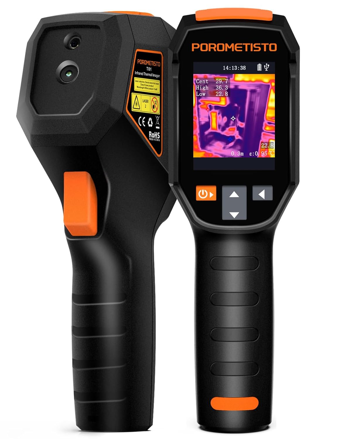 3 IN 1 Thermal Camera -20-550°C/-4~1022°F, 25 Hz Thermische Camera 15 kleurenpaletten, 240 x 240 resolutie Handheld Warmtebeeldcamera, Infrared Camera, Infrarood Camera