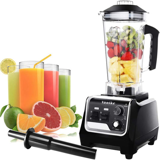 Professionele blender, 2200 W, hoge snelheid mixer voor smoothies en shakes met 2 liter BPA-vrije Tritan-kruik, timer