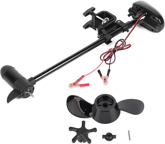 Cocoarm 12V 18lbs Multi Gear Electric Trolling Motor Multi-Speed Control Onkruidloze Propeller Lichtgewicht Draagbare Draagbare voor Kajaks Kleine Boten Opblaasbare Boten