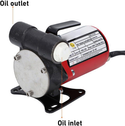 12V Zelfaanzuigende Benzine-Overdrachtpomp – Brandstofoverdrachtpomp – Oliepomp – Benzinepomp – Transferpomp – 30 L/Min – BSP 3/4-Aansluiting