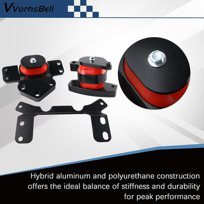 Motorsteunset compatibel met VW Golf GTI MK7 MKVII & Audi A3 8V S3 TT MQB Platform Motor Transmissie Mount