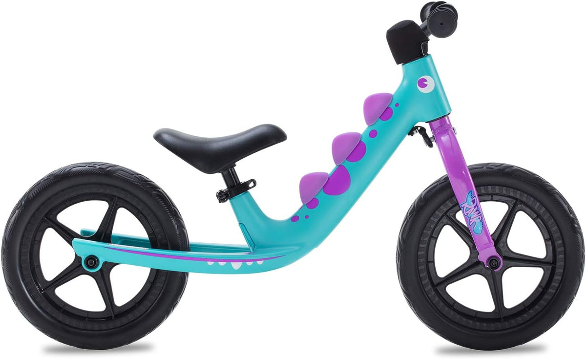 RoyalBaby RAWR Loopfiets voor kinderen, loopfiets, 12 inch, voor jongens en meisjes van 3-5 jaar, magnesiumframe, fiets, groen, blauw, kinderfiets voor balans, kinderfietsen