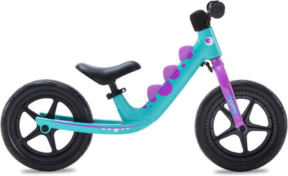 RoyalBaby RAWR Loopfiets voor kinderen, loopfiets, 12 inch, voor jongens en meisjes van 3-5 jaar, magnesiumframe, fiets, groen, blauw, kinderfiets voor balans, kinderfietsen