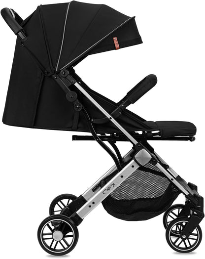 MOMI ESTELLE kinderwagen voor kinderen vanaf 6 maanden tot max. lichaamsgewicht van 15 kg, H105 x B 51 x D 75 cm, inklapbaar tot de afmetingen H65 x B51 x D21 cm, gewicht 7,5 kg, 5-punts