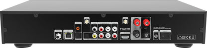 TELESTAR TOP 550 HiFi-systeem met versterker en cd-speler (43 cm breedte, 2 × 30 W, internetradio/DAB+, Bluetooth zend-/ontvangstfunctie, USB-opname, streamingdiensten) - zwart