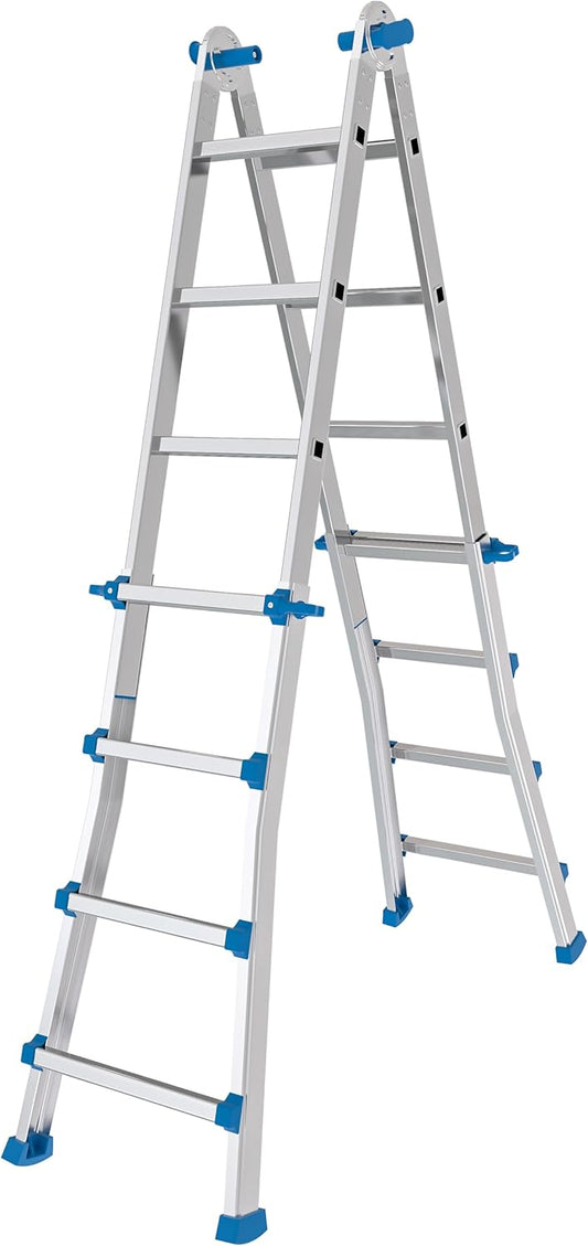 Colombo Telescopische ladder van aluminium Eiffel 4+4