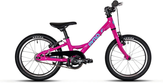TechniBike PYRO SIXTEEN - lichte kinderfiets 16 inch voor meisjes en jongens (meegroeiend stuur, lage instap, slechts 5,6 kg)