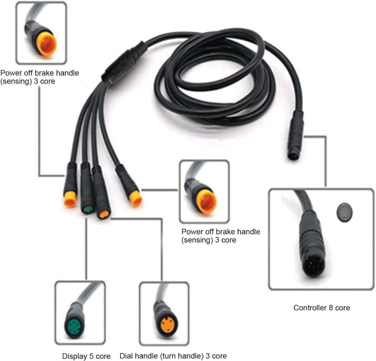 36V 48V 1000W Elektrische Fiets Borstelloze Controllerkit, Elektrische Fiets GD01 Displaykit Fietscontrollerkit