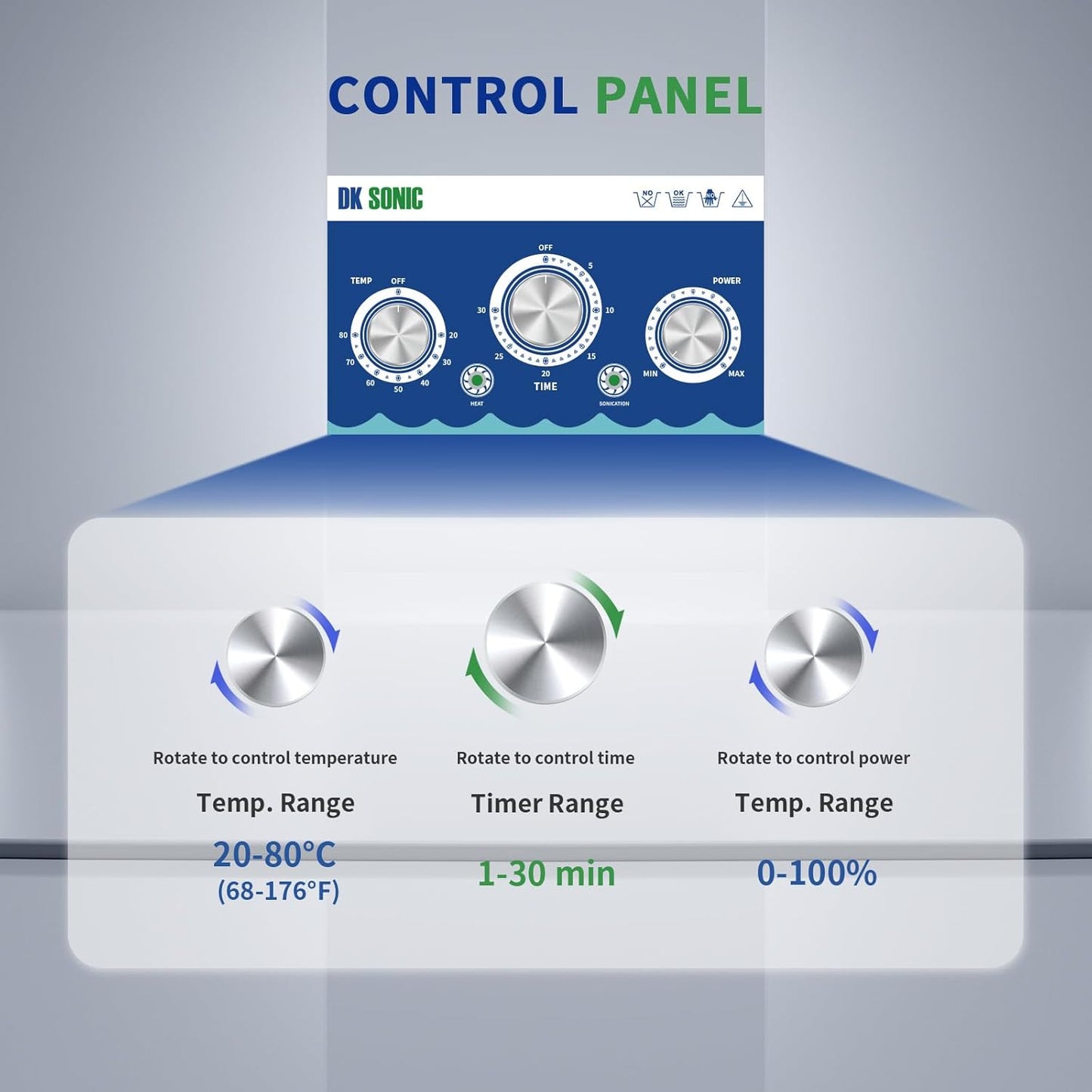 DK SONIC Industriële Ultrasone Reiniger, 4L, 120W, Ultrasone Sieradenreiniger met Instelbare Functie, Timer en Verwarming voor Munten, Brillen, Halskettingen, Horloges (Inclusief Mand)