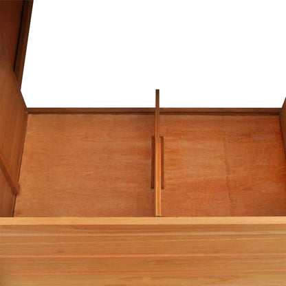 Kippenren – Kippenhok – Kippenkooi – Buitenren – Dierenren – Weerbestendig Houten Dak – Gemakkelijk Schoon te Maken Uitneembare Lade