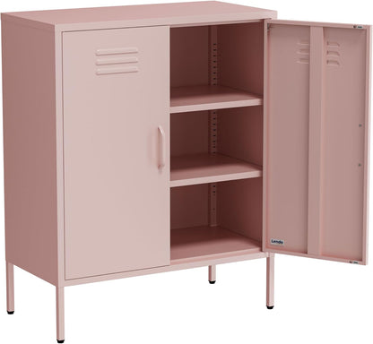 Sideboard - Locker cabinet - Storage cabinet - Industrial cabinet with adjustable shelves - Filing cabinet - Metal Cabinet - Office cabinet - 80x40x100cm (LxWxH) - Powder coated steel - QUORE