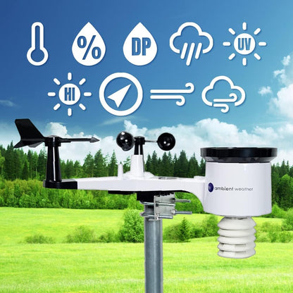 Ambient Weather WS-2000 Smart Weerstation met WiFi Remote Monitoring en Waarschuwingen