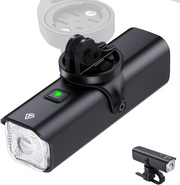 Fietslamp - Fietslicht - LED Koplamp - Krachtig Fietsverlichting - met Powerbank-functie - 1200Lm - 4000 mAh - Oplaadbare - Type C - IPX-6 Waterdicht - 5 Modi - Zwart