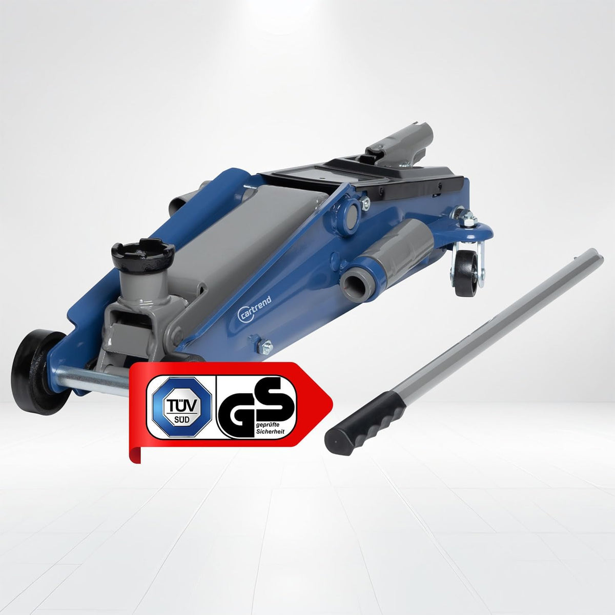 Cartrend Hydraulische krik, garagekrik voor SUV's en terreinwagens met Quicklift-functie, 2,5 ton