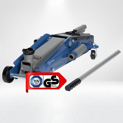 Cartrend Hydraulische krik, garagekrik voor SUV's en terreinwagens met Quicklift-functie, 2,5 ton