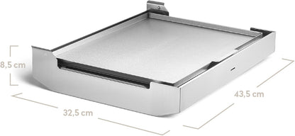 Campinggrill 2-pits BURNHARD® 6,4 kW, FitnFire™-systeem, roestvrij staal, 500°C, compact, lichtgewicht, incl. multitool, draagtas – JONES opvouwbare grill