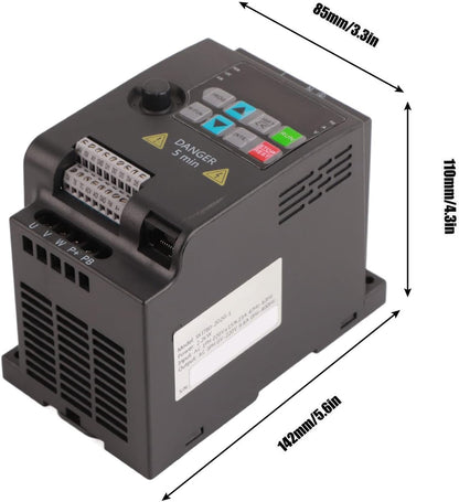 SKI780 Mini VFD 220 V / 380 V omvormer carico Convertitore di frequenza variabele omvormer monofase/trifase CA per motor trifase 0,75/1,5/2,2 kW (220VAC 2,2kW)